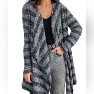 BAREFOOT DREAMS | NEW Cozy Chiclite Bamboo Striped Sweater | L/XL